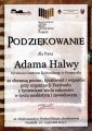 Podziękowanie dla Dyrektora Adama Halwy za pomoc przy organizacji Festiwalu Muzyki Akordeonowej